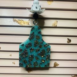 Blue & Black Cowprint Freshie
