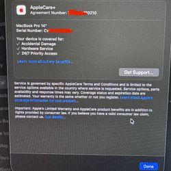 14-inch MacBook Pro M4 - Silver with Apple Care+