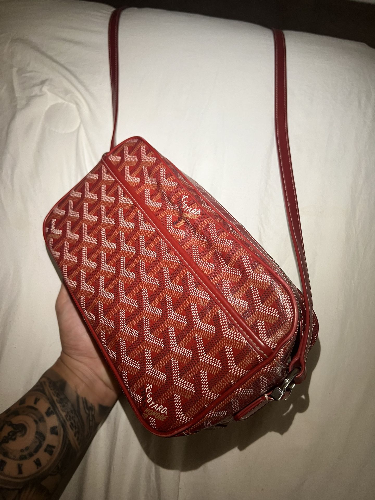 Red Goyard Cap Vert