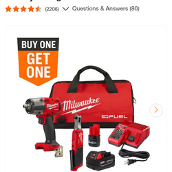 M18 half inch impact ratchet combo kit