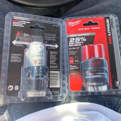 Milwaukee red lithium m12 batteries