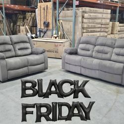 GRAY RECLINING SECTIONAL COUCH 🚚 🔥