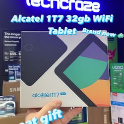 Alcatel 1T7 WiFi Tablet Black ^^^BRAND NEW^^^