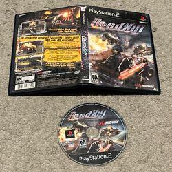 Roadkill PS2 PlayStation 2 No Manual Tested Water Damaged Artwork
