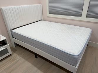 Full size bed frame and mattress for sale