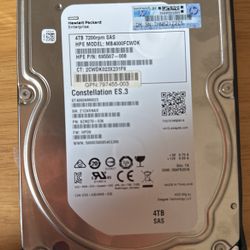 HP 4tb Hard Drive Model Mb4000cfwdk