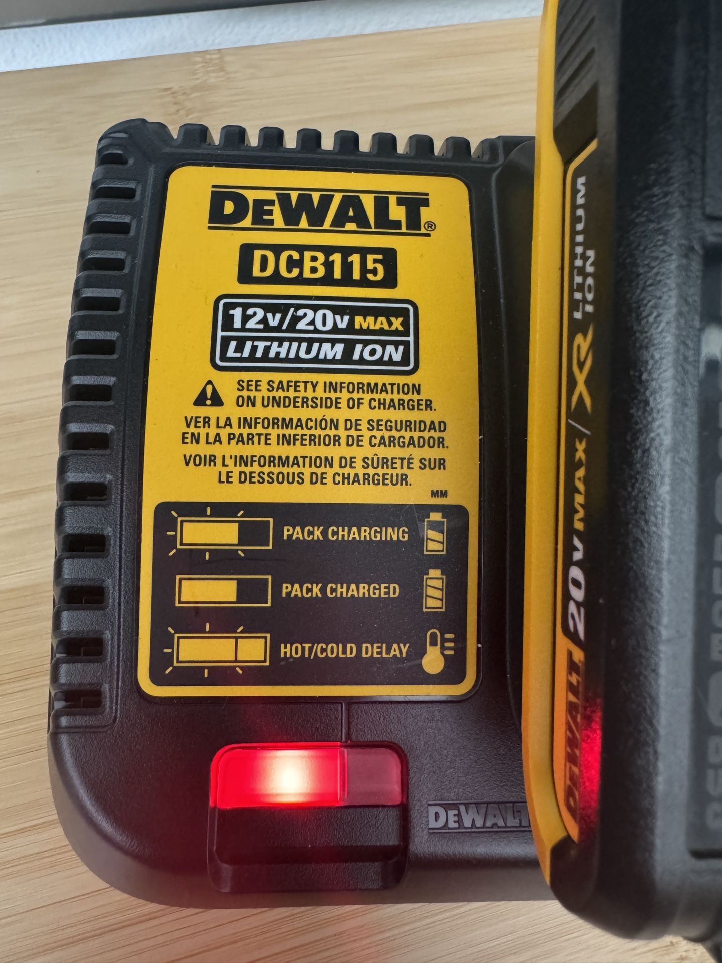 Dewalt DCB115 Battery Charger And Battery