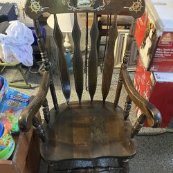 USS Constitution Solid Wood Rocker