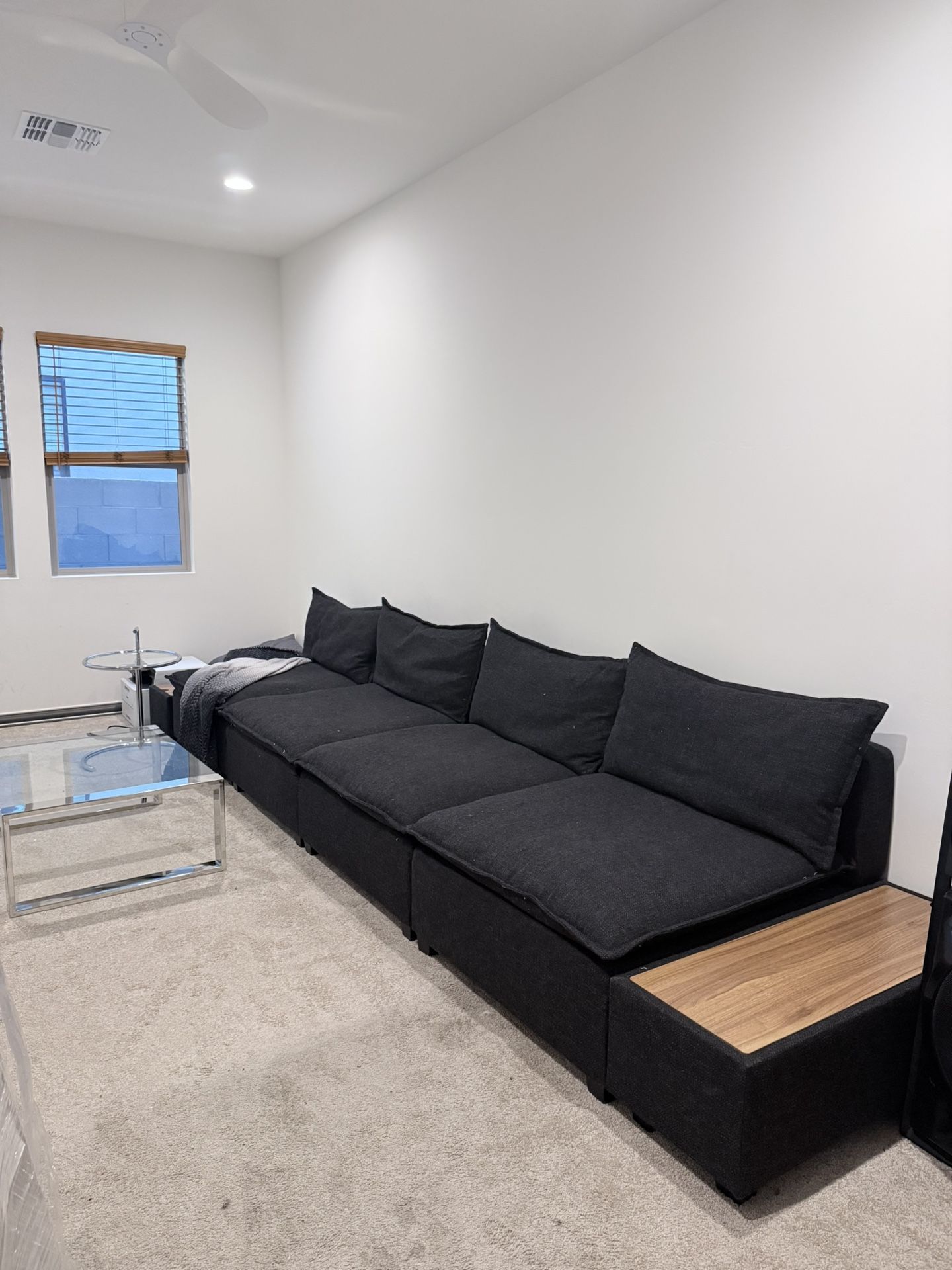 Super Comfortable Cloud Sectional Sofa - Charcoal Grey