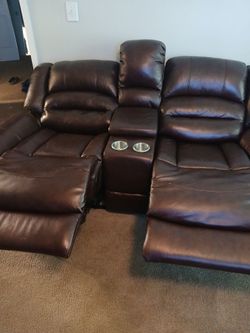 Leather love seat for sale