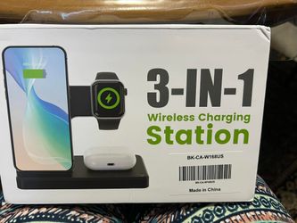 Mobile phone charger, watch charger, and earphone charger—three-in-one.