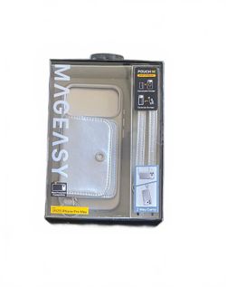 MAGEASY Wallet Case for iPhone 17 Pro Max Silver