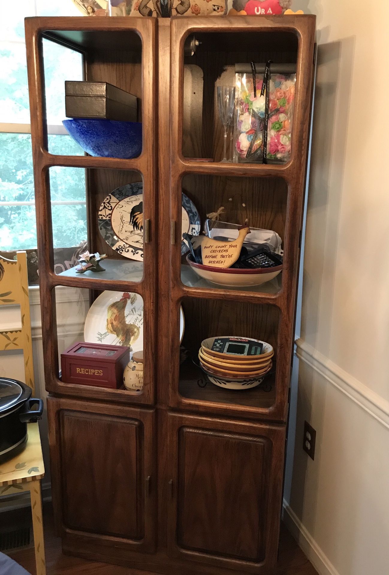 Solid Wood Antique Display Case