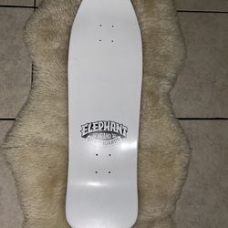 Elephant Black Flag White Skateboard deck