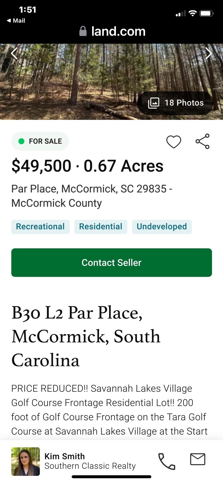 Golf Course Lot