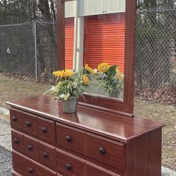 Ashley Furniture Long Dresser With Mirror Great Condition