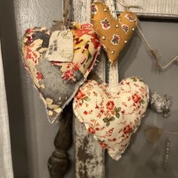 Handmade Heart Shaped Poofs