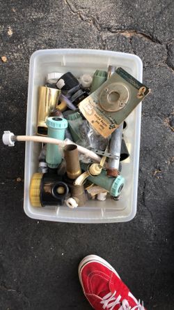 Miscellaneous Irrigation And Plumbing Supplies In Box