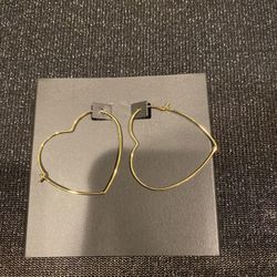 Gold Plated Heart earings