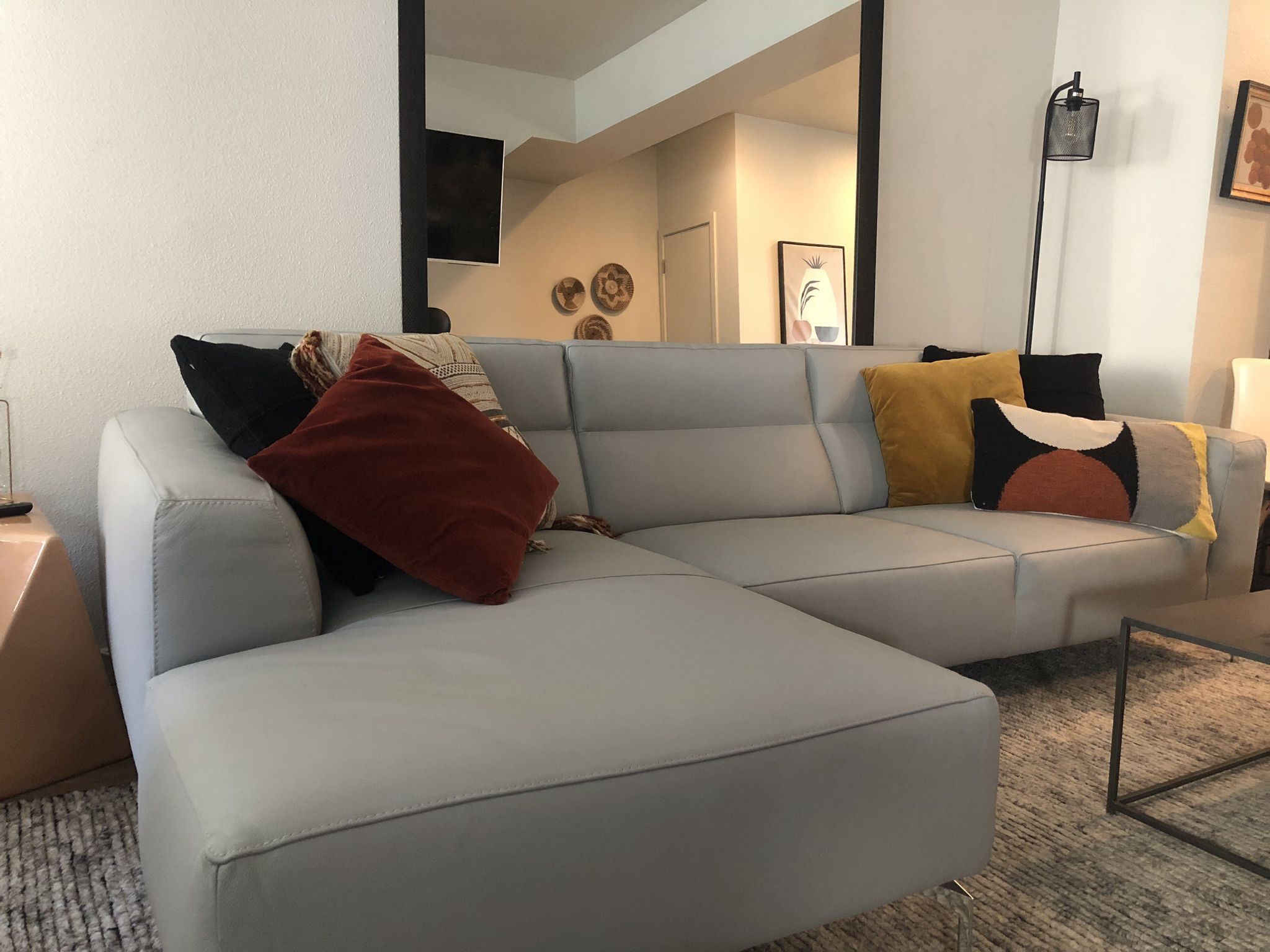 Italian Leather Sectional