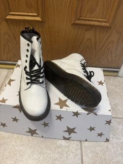 White Doc Martins Size 6 Brand New