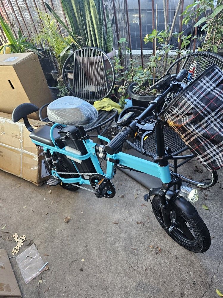 Foldable Electric Bicycle 48v 750w Peak 26mph