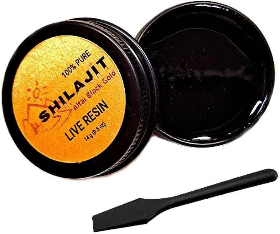 SHILAJIT -100% Pure Siberian Live Resin for Cosmetic DIY Skin Care, Focus, Vitality, Energy - Trace Minerals, Fulvic & Humic Acid, Copper - Antiagi, C