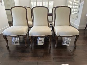 6 New Never Used Pottery Barn Upholstered Dining Chairs