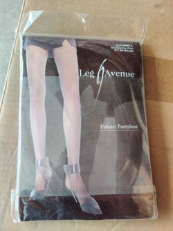 Leg Avenue Fishnet Pantyhose neon purple