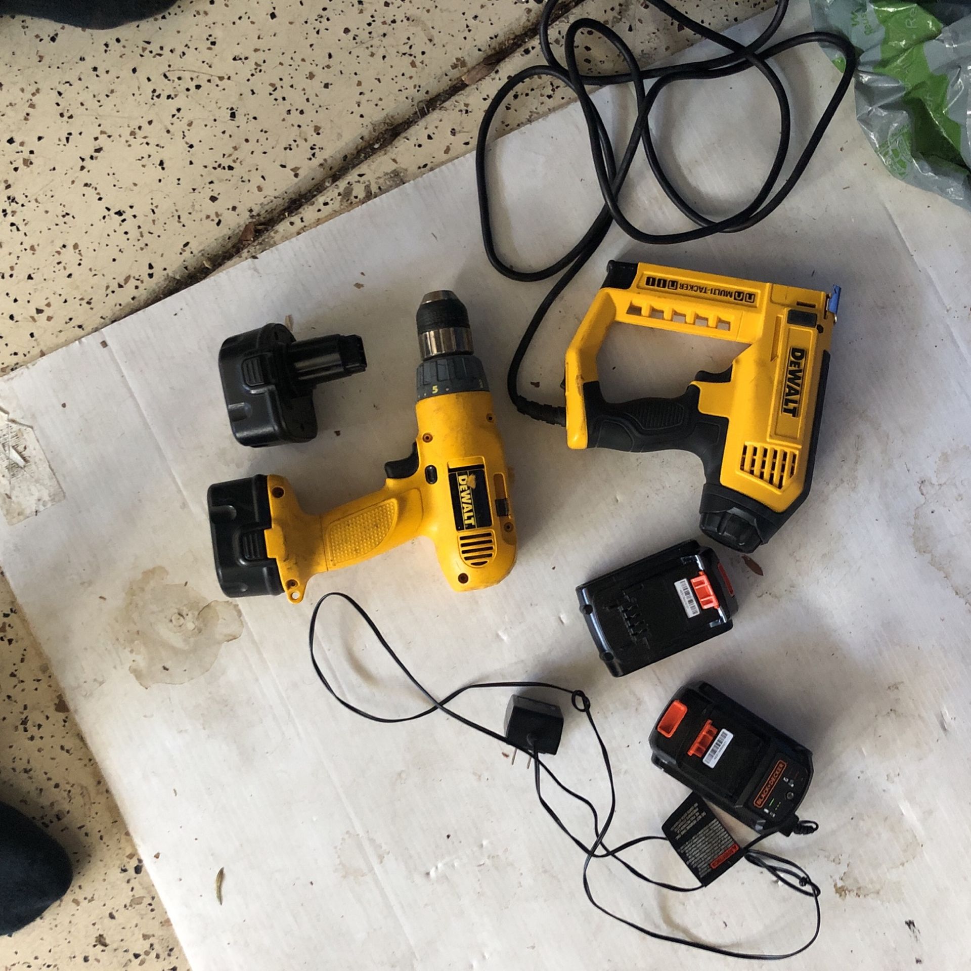 Dewalt Impact Drill And Multi Tacker Electric Power