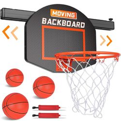 Moving Basketball Hoop Indoor for Kids and Adults