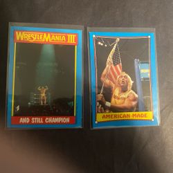 Hulk Hogan 1987 Topps 2 Card Lot