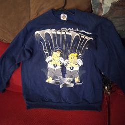 VTG League Leader 1994 The Flintstones Dallas Cowboys XL Navy Blue Sweatshirt