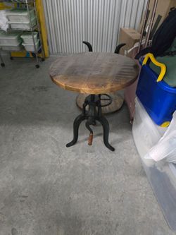 Two Industrial Retro Side Tables