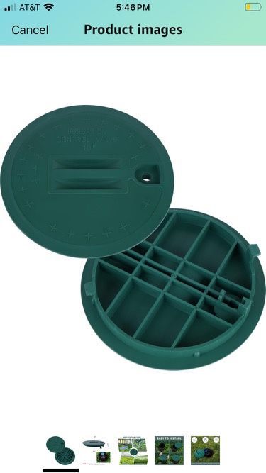 2PCS Sprinkler Valve Round Box Lid, 10” Universal Sprinkler Valve Cover