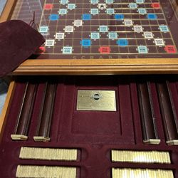 Franklin Mint Collectable Vintage Scrabble Board