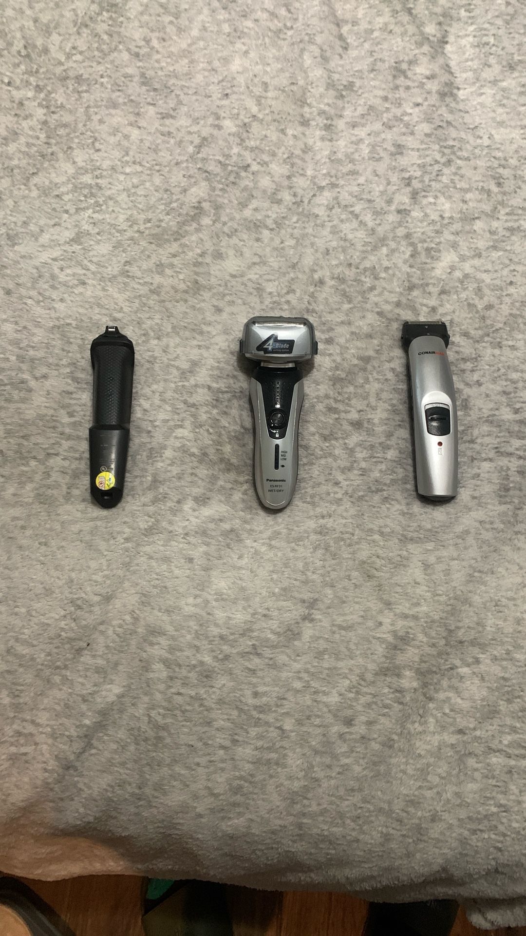 Panasonic and CONAIR trimmers