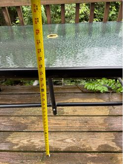 Glass Top Patio Table