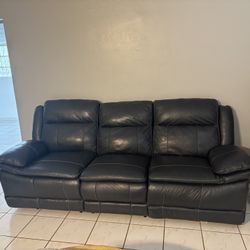 Leather Recliner Couch