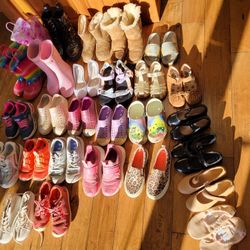 27 Pairs Of Girls Shoes