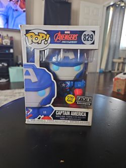 The Funko Pop! Marvel Avengers Mech Strike - Captain America (Glow in the Dark) #829