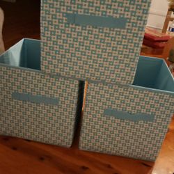 Foldable Storage Bins,Set Of 3,3 Foldable Bins 