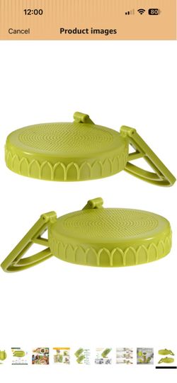Green Sprouting Jar Lid with Handle