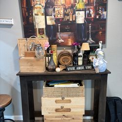 Entryway / Sofa Table – Custom Wood Console – Built to Last , Stained Wood – Perfect for Entryway