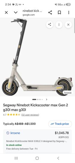 ninebot kick scooter max model number g30 lp
