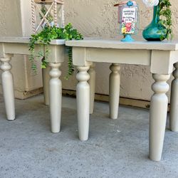 Matching Beige End Tables 