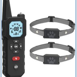 Wireless Dog Fence & Training System for 2 Dogs – Covers up to 3300 ft Range, Adjustable Beep/Vibration/Static Modes, IPX7 Waterproof Collars, Indepen