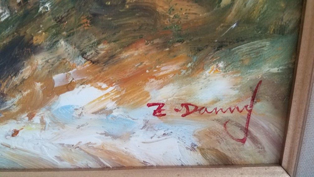 Z. Danny oil on canvas painting