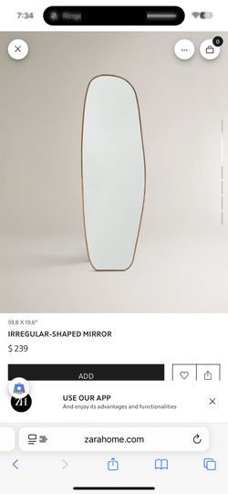 ZARA HOME- IRREGULAR SHAPED MIRROR