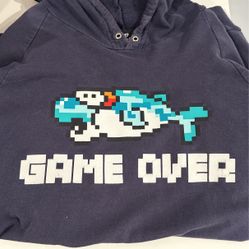 Pink Dolphin Hoodie Size Large